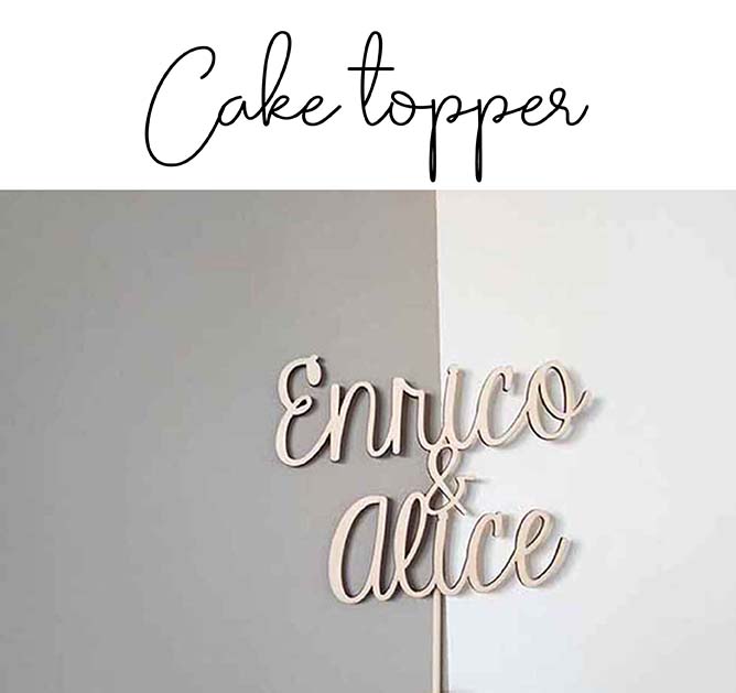 Cake topper per torta nuziale